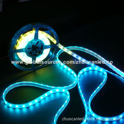 Inbuilt IC ws2812 SMD 5050 144-LEDs strip for AD signs